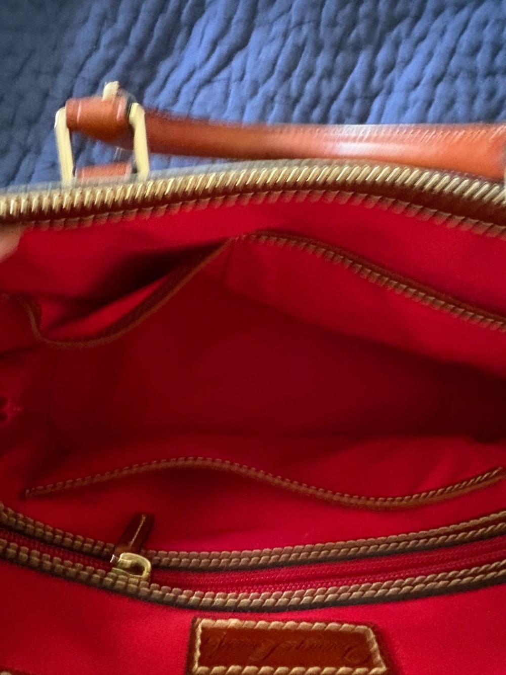 Dooney and Bourke Pebble Leather Zip Zip Satchel in Elephant, 1X Use - Picture 7 of 10